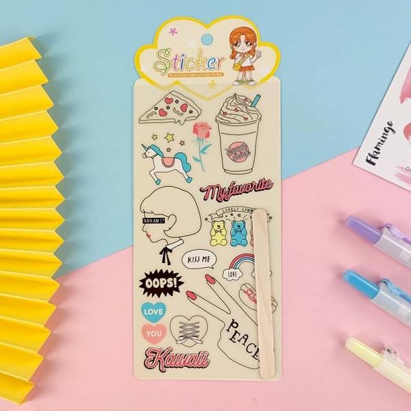 Quality Wiping Custom Transfer Stickers Vinyl  UV Offset Printing DIY Manual Account for sale