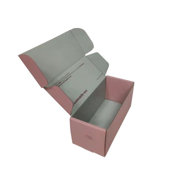 Recyclable Corrugated Shipping Packaging Mailer Box for Shoes and Clothing Custom Order