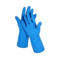 18 Mil Gloves Blue Nitrile Kitchen 330mm Nitrile Gloves For Chemical Use for sale