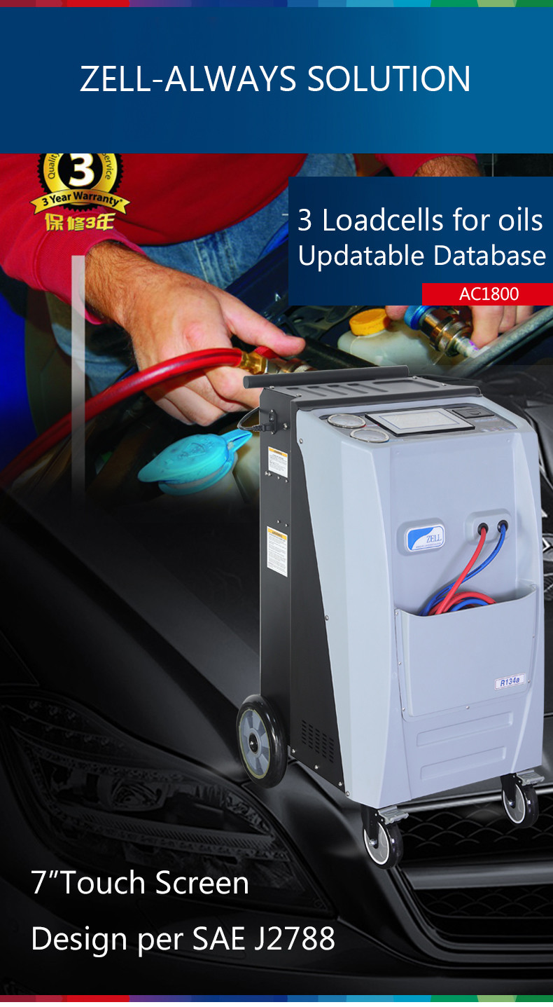 Auto AC Recharge 134a Recovery Machine 2Stage 80Kg