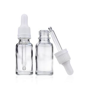 20ml Wholesale Clear Glass Dropper Bottles-Essential Oil Makeup Cosmetic