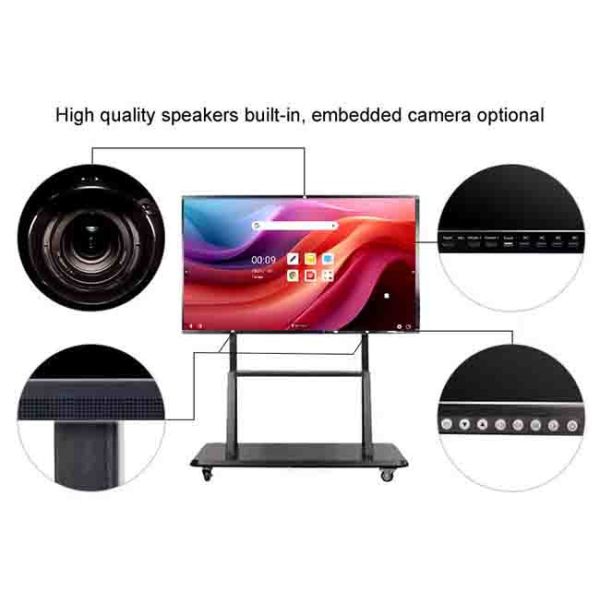 Android 4K LCD Interactive Flat Panel Classroom 110 inch Intelligent Interactive Panel