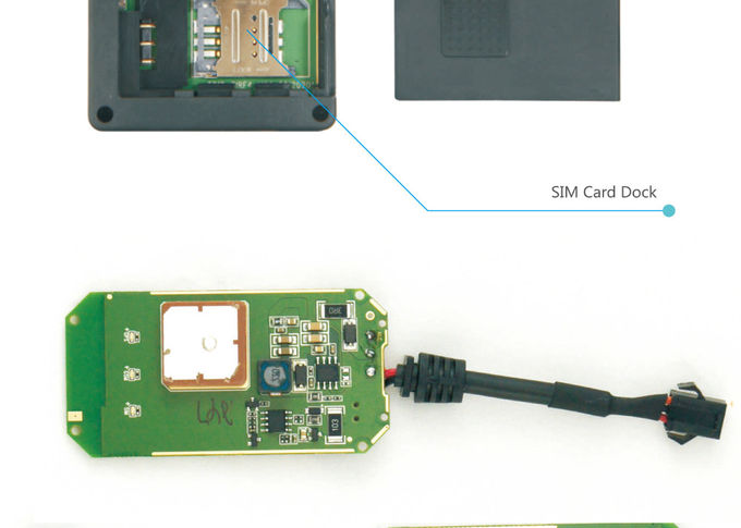 3D Acceleration Sensor Motorcycle GPS Tracker 0.3m/s With 5m Positioning Accuracy