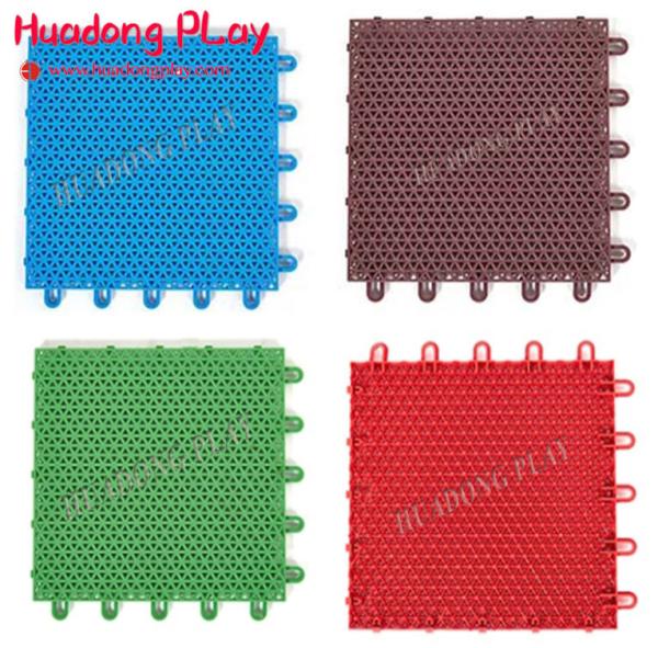 Quality Multifunctional Rubber Playground Tiles Pp Material Long Lifetime  Scentless for sale
