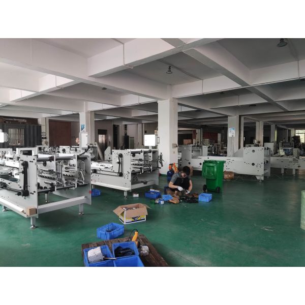 Paperboard and Corrugated Paper Automatic Folder Gluer Machine with 5.5 kg Capacity