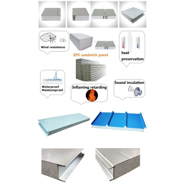 Low Cost Prefabricated House EPS Sandwich Panel Partition Wall Panel