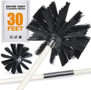 China Lint Remover 30 Feet Chimney Cleaning Brush ISO9001 Dryer Vent Cleaning Brush on sale
