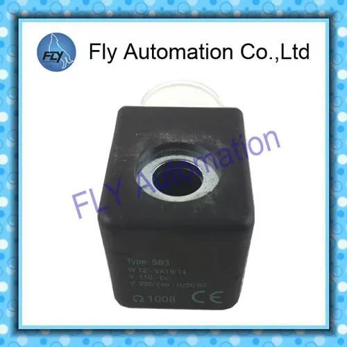 Quality pulse valve Electromagnetic Induction Coil , SB3 W12- VA19/14 V110DC V220/240 solenoid valve coil 1008Ω for sale
