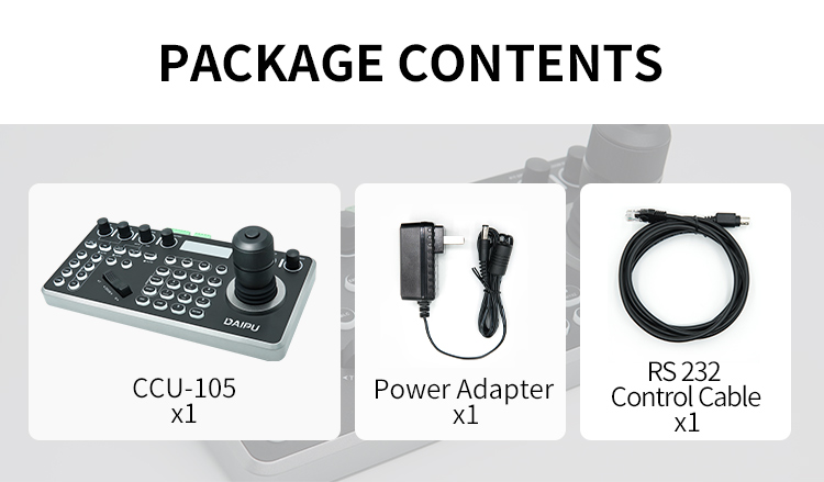 DAIPU CCU-105 NDI Camera Controller 4D Joystick Compatible for Advanced IP PTZ Control
