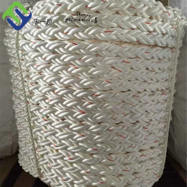 High Strength 48mm 8 Strand Polyester Rope For Marine Project