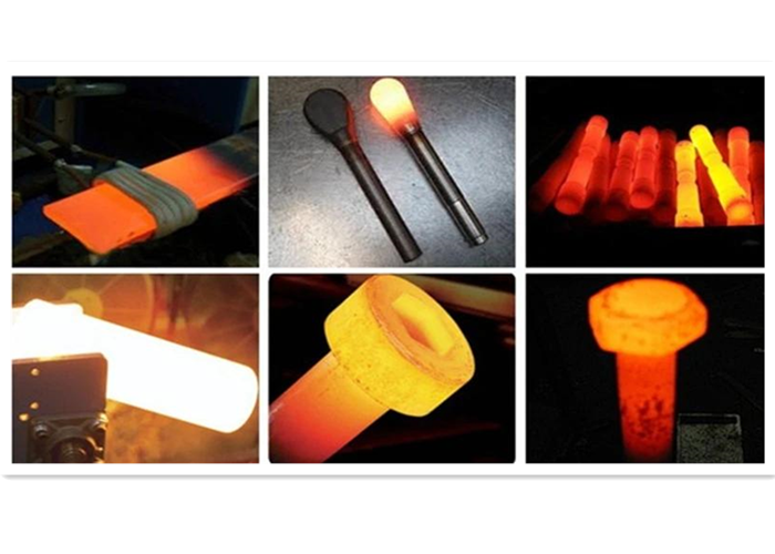 35KW Induction Heating 80KHZ Nut Bolt Forge Machine 7.6L/Min