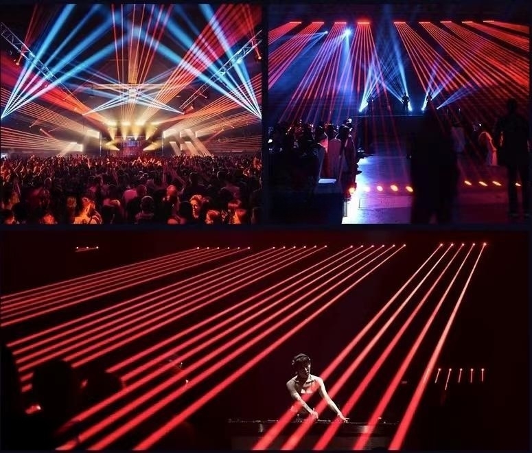 KTV Bar Stage Lighting 5 Eyes 40W Beam Light with Strobe LED Moving Head Light Controller