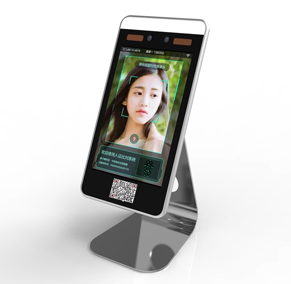 Waterproof Rustproof Facial Recognition Turnstile With Contactless Thermal Camera