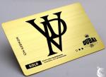 Gold Plated Printable Metal Business Cards With Brush Effect Different