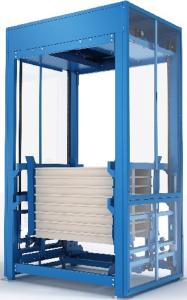 China Payload 300Kg M Pallet Conveyor System Stacker And Dispenser wholesale