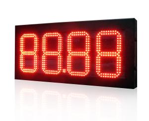 China Outdoor 12 inch Led Gas Station Signs With RF Remote Control and Sensor Auto-Dimming wholesale