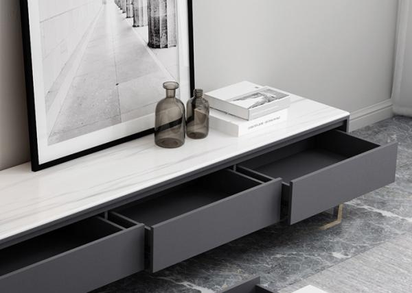 Quality Minimalist TV Unit Matching Coffee Table With Drawers for sale
