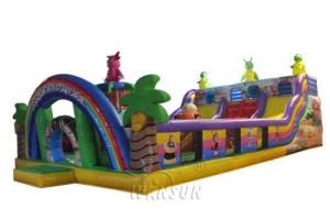 China Luntik And His Friends Inflatable Toddler Playground / Amusement Park With Slide on sale