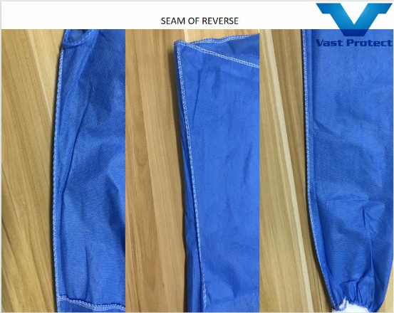 Cheap Disposable Medical Supplies Fluid Resistant Non-Sterile SMS Isolation Gown