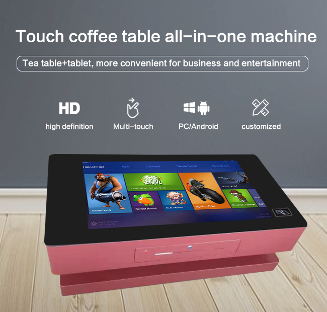 Interactive Touchscreen Desk Smart Touch Lcd Display Coffee Table For Business And Entertainment