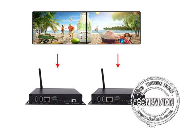 Quality Seamless Video Wall Media Player Android Box  500 Nits Brightness for Advertisement player for sale