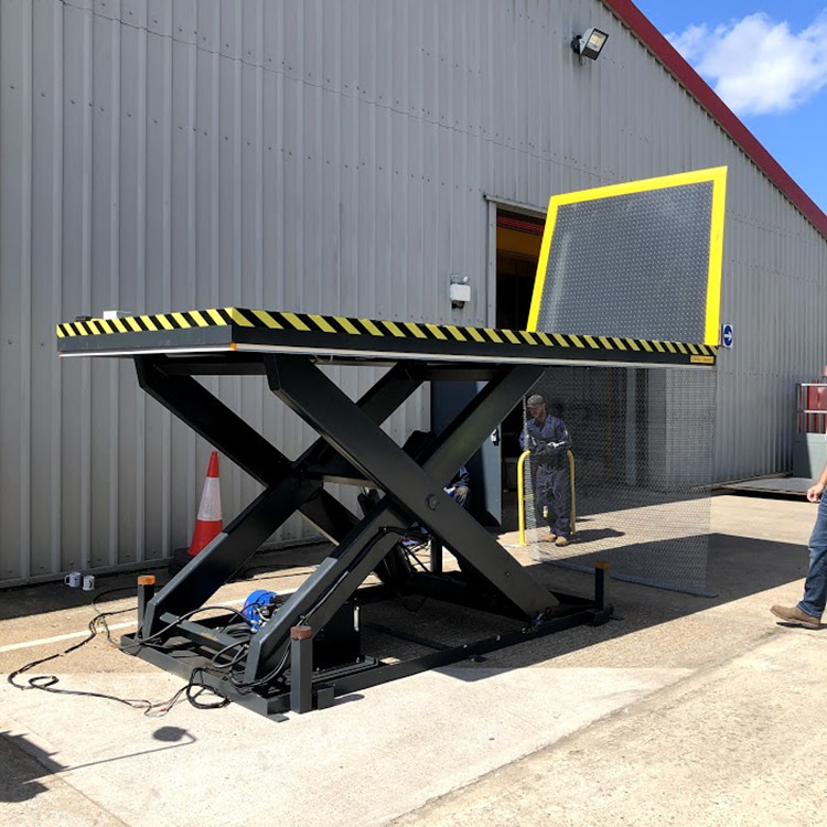 2000KG Scissor Hydraulic Loading Dock Elevator For Forklift Or Pallet Handling Loading/Unloading