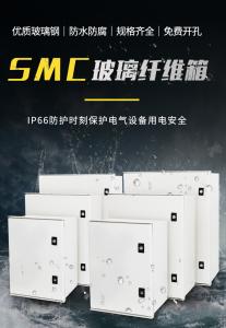SMC Cable Fiberglass Enclosure Distribution Box With Double Locks CE Standard