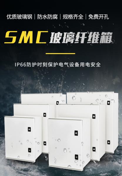 Quality SMC Cable Fiberglass Enclosure Distribution Box With Double Locks CE Standard for sale