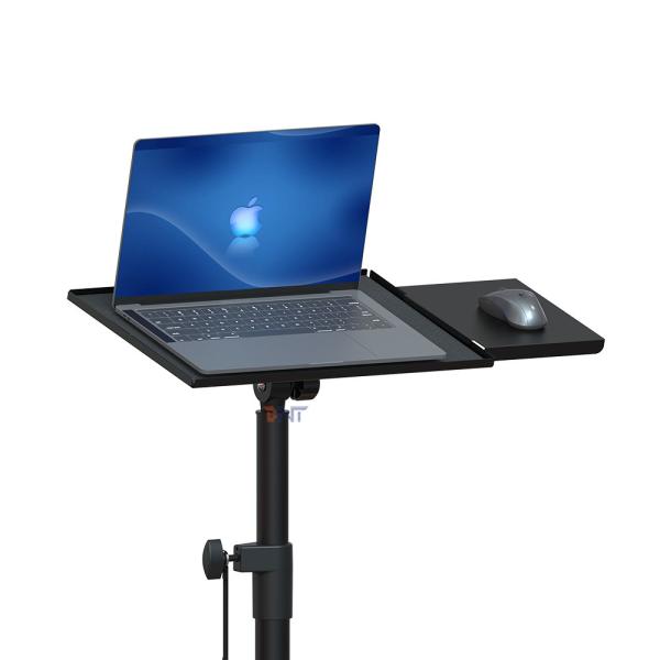 Quality Portable Folding Laptop Tripod Stand With Mouse Tray Wheels for sale