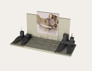China Customzied Showcase Acrylic Watch Display Window Plexiglass Stand W/ C-ring Holder wholesale
