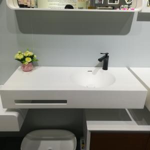 China Fashionable Wall Hung Wash Hand Basin Single Hole Faucet Mount wholesale