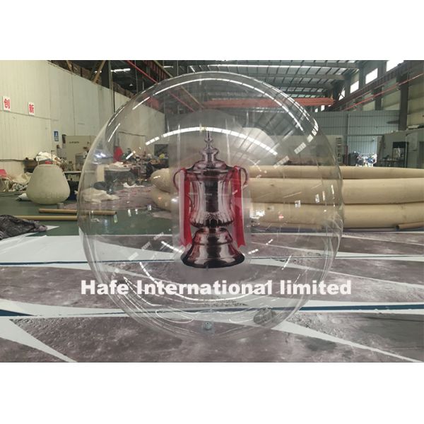 2.5m High Standard PVC Air Balloon Advertising With Champion Trophy Inside