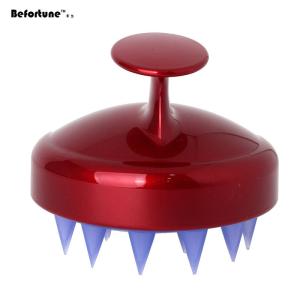 China Hand Held Silicone Shampoo Brush , Scalp Massage Brush For Hair Growth wholesale