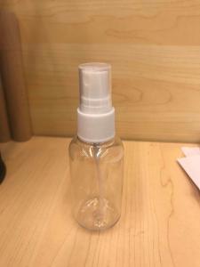 China mini 2oz Clear PET Spray Bottles For Essential Oils wholesale