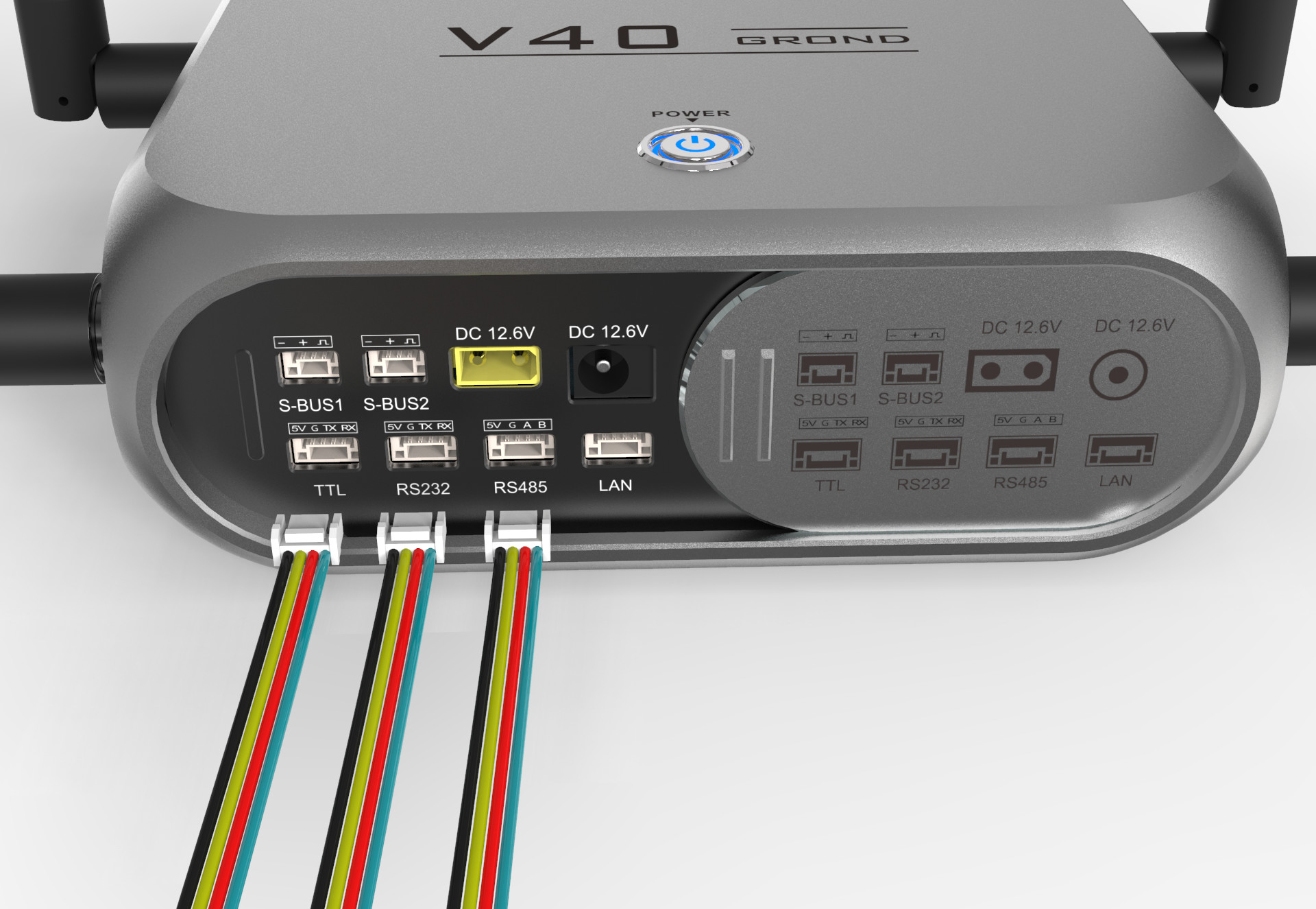 FCC Long Range UAV Data Link 6800mAh Battery With Dual SBUS Port