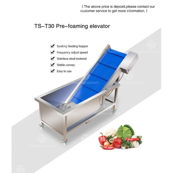 380V 0.375KW Stainless steel lifting conveyor food fruit and vegetable conveyor net belt lifting conveyor