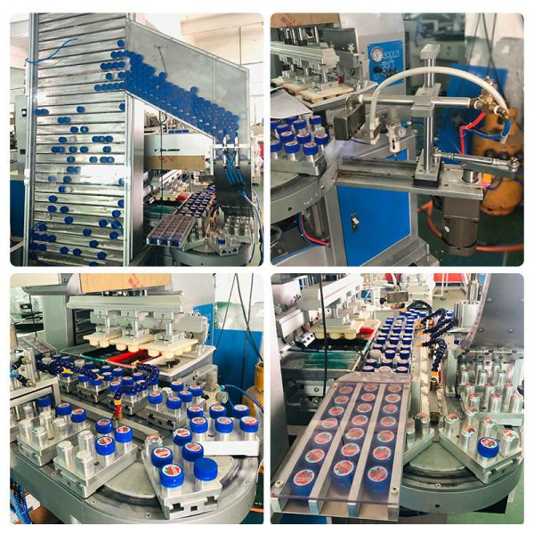 8000P/H Auto Pad Printing Machine high speed For Bottle Cap