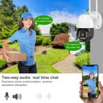 WIFI version AC Adapter Powered Smart Monitor Camera With Night Vision And Two