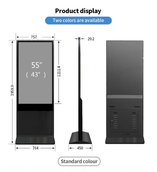43 Inch Smart Wifi Digital Signage Remote Control Network Advertising Kiosk Support Both Android Or Windows