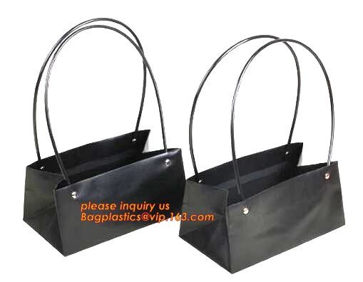 Promotional customized high quality soft loop plastic cloth bag,manufacturer custom soft loop handle polyethylene PE pla