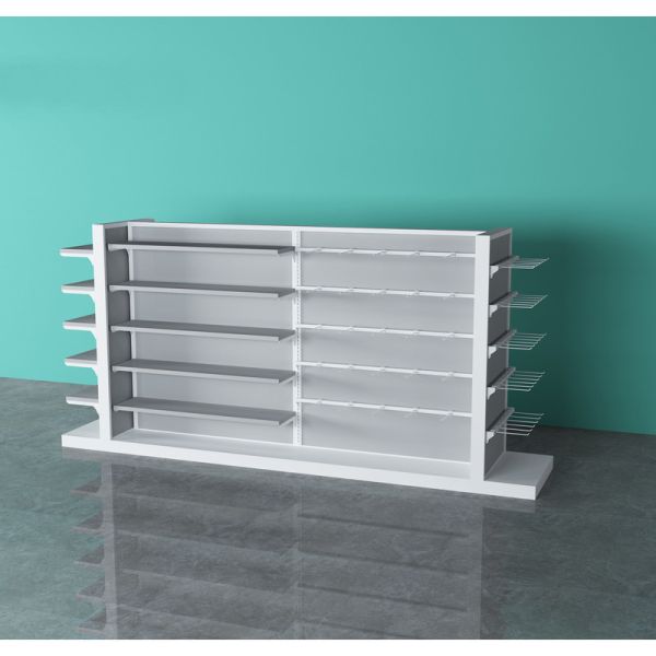 Steel Material Gondola Store Shelving L2500×W660×H1500mm Size