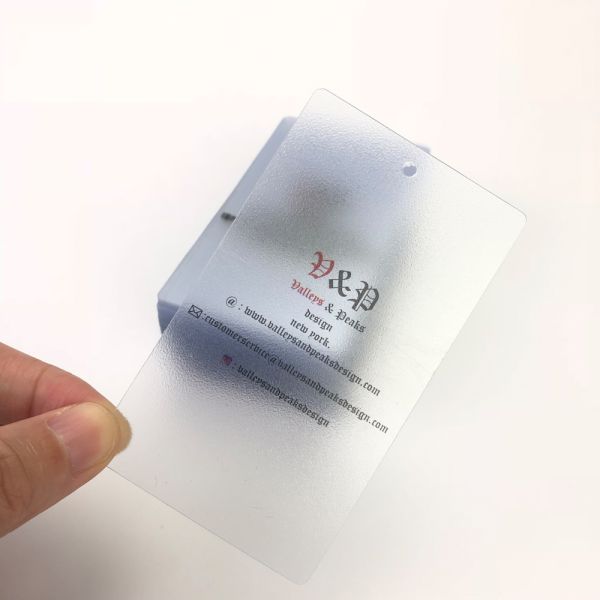 Black Logo Dull Polish Transparent Plastic Hang Tags