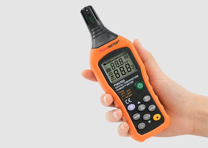High Accuracy Digital Thermometer Humidity Meter With °C / °F Unit Selection
