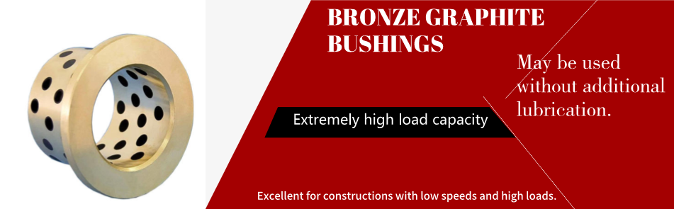 C86300 Slide Bearing Sturned Bronze & Flanged Bushing Solid Lubricant Embedded