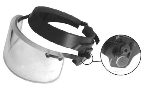 Quality Ballistic visor (IIIA);bullet proof face shield for sale