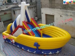 Commercial Inflatable Pirate Slide , Inflatable Jumping Slide For Child