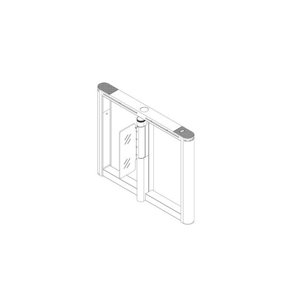 Stainless Steel Security Access Supermarket Entrance Turnstile 600mm
