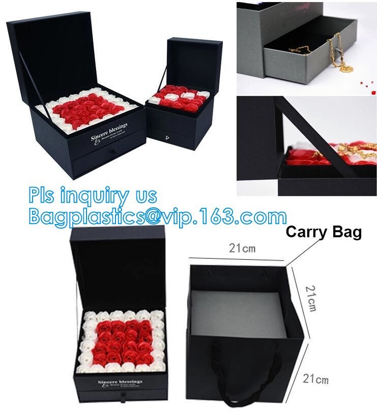 New product custom handmade small luxury wedding paper jewellery white gift box with ribbon closure,Silk Customised Pock