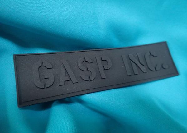 Quality Fashion Custom Clothing Patches For Clothing , 3d Pvc Silicone Rubber Patches for sale