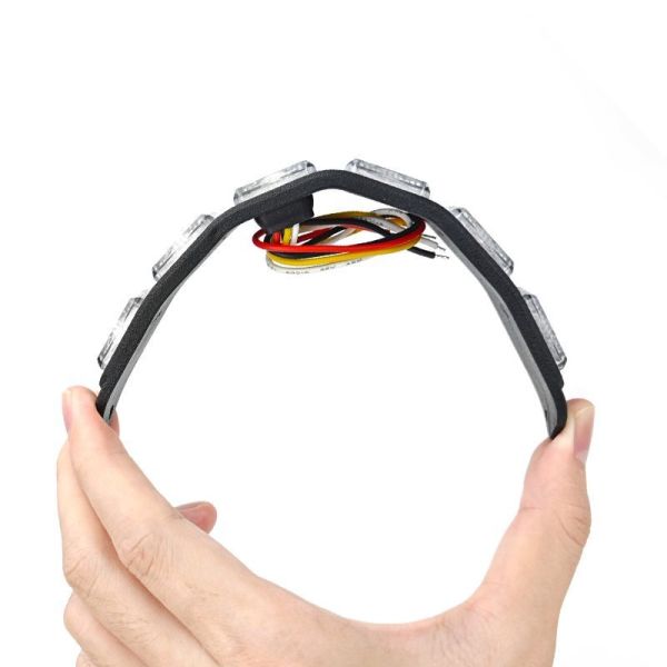 Flashing Warning Side Marker Light 6LED 18W Surface Mount Strobe Light